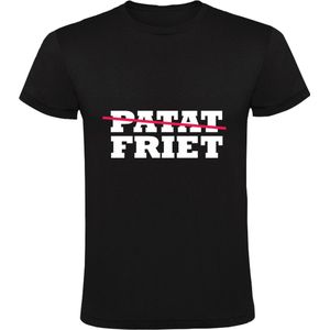 Friet of Patat Heren T-shirt | Snackbar | Friettent | Patatzaak | cadeau | kado  | shirt