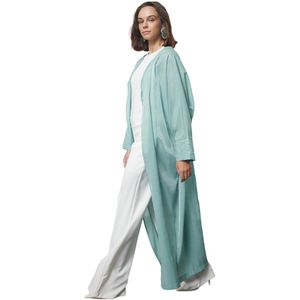Trendyol Mint Pearl Gedetailleerde Geweven Glanzende Stoffen Pet & Abaya & Abaya Tctaw25Kf00011