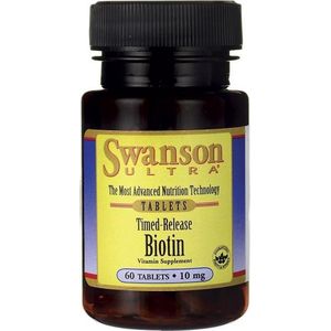 Swanson - Ultra Timed-Release Biotin - 10 mg - Vitamine B