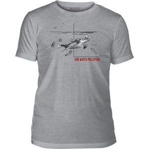 T-shirt End Water Pollution Turtle Tri-Blend S