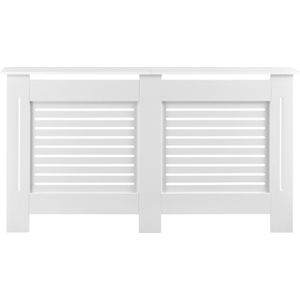 Radiatoromkasting radiatorombouw MDF wit 152x19x82 cm