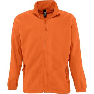 SOLS Heren North Full Zip Outdoor Fleece Jacket (Oranje)