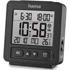 Digitale Wekkerradio met LCD Scherm - Nauwkeurige DCF Tijdmeting met Temperatuur