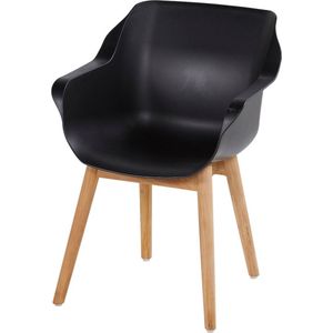 Hartman Sophie Studio dining armstoel - Carbon Black - Teak poot