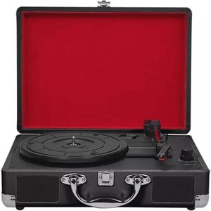 Vintage Draaitafel met Bluetooth en Stereo Luidsprekers - 33/45/78 Toeren Voor Thuis en Decoratie