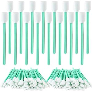 200 stuks lang wattenstaafjes voor optische lens, inkjetprinters, auto-details en camera - Schuimreinigingsstaafjes 15 mm