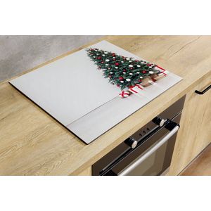 Inductiebeschermer - Christmas Tree - 57.6x51.6 cm - Inductiebeschermer - Inductie Afdekplaat Kookplaat - Inductie Mat - Anti-Slip - Keuken Decoratie - Keuken Accessoires
