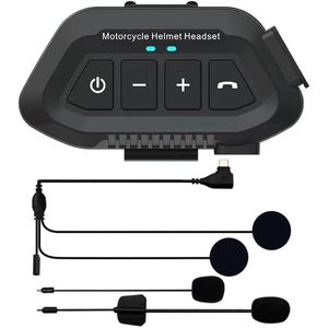 Motorhelm Headset-Stereo met ruisonderdrukking-bluetooth headset voor motorhelm-IP67 waterdicht - bluetooth motor headset 1200 mAh-Bluetooth 5.3