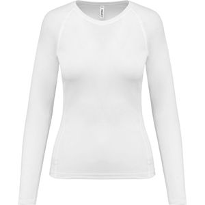 PROACT® Damessportshirt Lange Mouwen PA444 - White - S