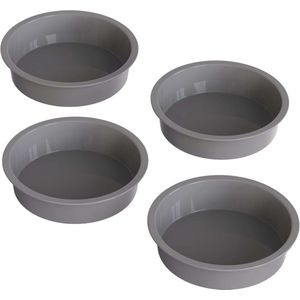 Inovra ® Siliconen Bakvormen Set van 4 Stuks voor Perfecte Ronde Taarten en Meer