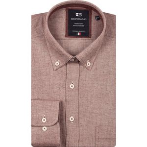 Giordano - Brando - Flanel Overhemd - Rood - Regular Fit