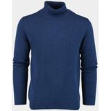 Bos - Coltrui - Blauw - Dex Rollneck Pullover - 100% Katoen
