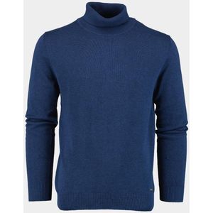 Bos - Coltrui - Blauw - Dex Rollneck Pullover - 100% Katoen