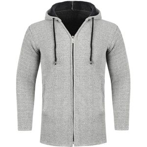 Allthemen Heren Trui - Capuchon en Gevoerd Outdoorvest - S