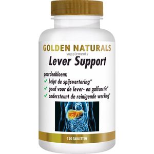 Golden Naturals - Lever Support - Veganistische Tabletten - 120 Stuks