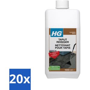 HG - Vloeren - Tapijtreiniger - Met Vuilafstotende Werking - 1L - Bulkverpakking - 20 stuks