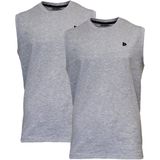 Donnay - Stan - T-shirt zonder Mouw - Grey-marl - 2-Pack