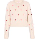 MYMO - Gebreide Trui - Knalrood - Ronde Hals - Lange Mouw