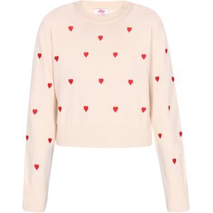 MYMO - Gebreide Trui - Knalrood - Ronde Hals - Lange Mouw