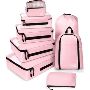 Koffer Organizer Set - Handig en Ruimtebesparend - Voor Georganiseerd Reizen - Lichtgewicht en Duurzaam - Ideaal voor Vakantie en Zakenreis - Slim Inpak Systeem
