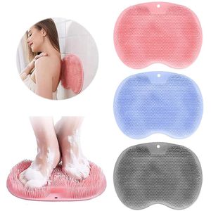 My Ninki ® Antislip Siliconen Massage- en Reinigingspad voor Douche en Voetverzorging, Set van 3 Stuks