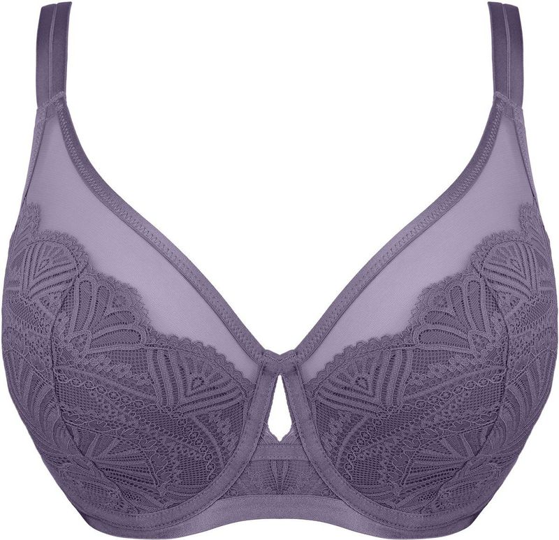 SugarShape - Sensa Luxe - BH - Storm - Halbwattiert met Zachte Spitze en Transparant Mesh