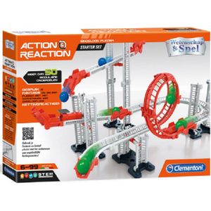 Clementoni Wetenschap en Spel - Action & Reaction - Knikkerbaan - Knikkerbaan Starterset - STEM-speelgoed