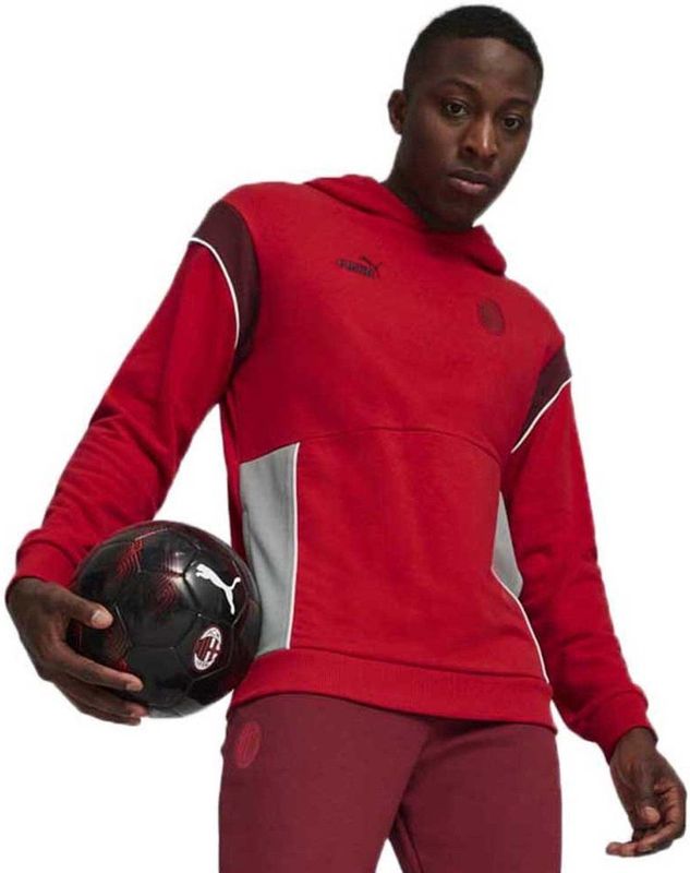 Puma - Ac Milan Football Archive Sweatshirt - Zwart - Katoen/Polyester