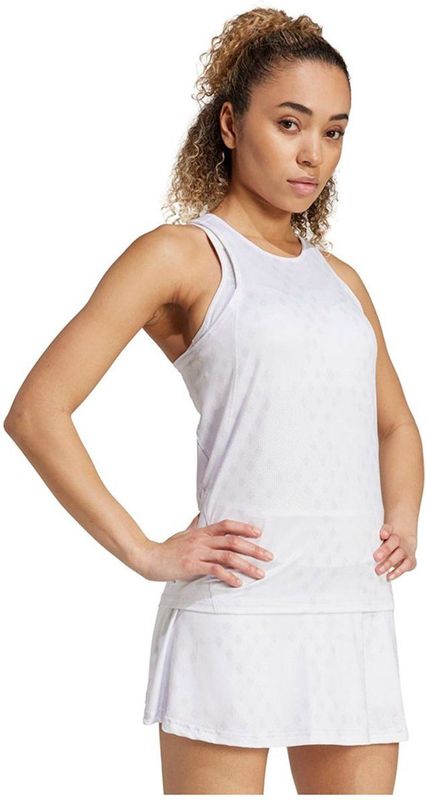 Adidas - Club Climacool Graphic - Mouwloos T-shirt - Wit