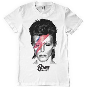 David Bowie Aladdin Sane T-Shirt PS-1-DBO006-H95-15 White-S