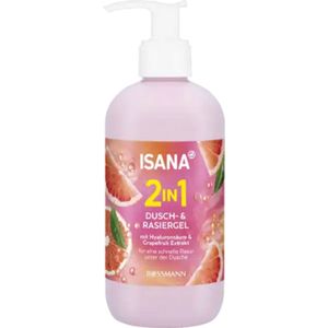 ISANA 2in1 Douche- en Scheergel | 1x 300ml - Met Hyaluronzuur & Grapefruitextract | Limited Edition 2025