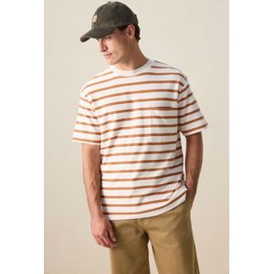 Sissy-Boy - T-shirt - Wit - Gestreept - Korte Mouwen - Boxy Oversized Fit