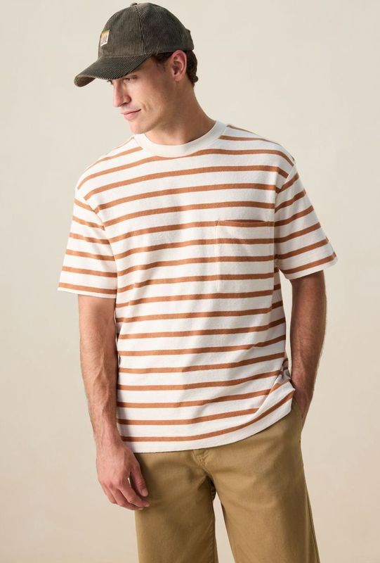 Sissy-Boy - T-shirt - Wit - Gestreept - Korte Mouwen - Boxy Oversized Fit