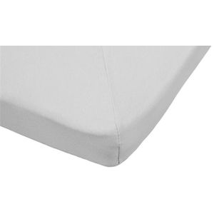 Beter Bed Select Jersey Hoeslaken Topper - 160 x 200/210/220 cm - 100% Katoen - Matrasbeschermer - Matrashoes - Lichtgrijs