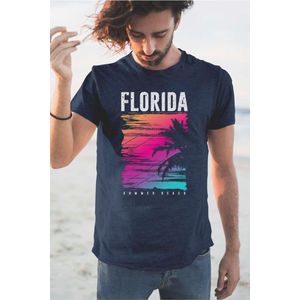 T-Shirt 279-28 Florida - M, Blauw
