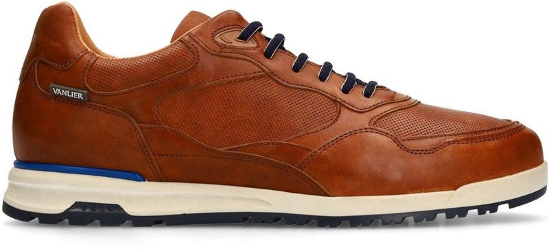 Van Lier - Leren Sneakers - Cognac - Zool van 3 cm