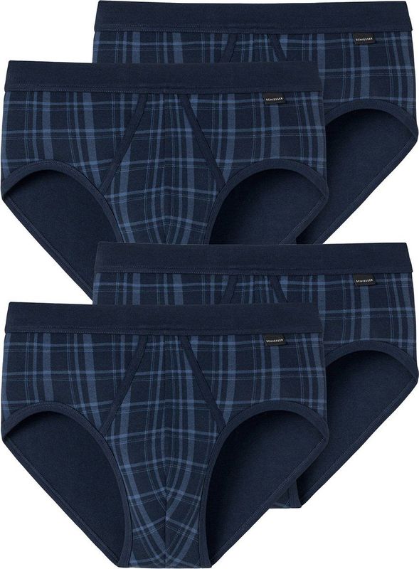 Schiesser - Original Classics - Slip - Viererpack - Katoen - Karomuster