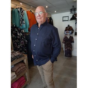 Pre-end Gunther Overhemd Donkerblauw Maat XL