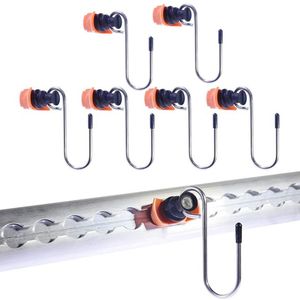 Ophanghaak voor Vliegtuigrail met Eindfitting Roterende Ophanghaak voor Bindrail Sjorrail 6 Stuks