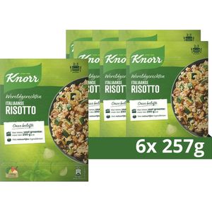 Knorr Wereldgerechten Italiaanse Risotto Maaltijdpakket - 6 x 257 g - Voordeelverpakking