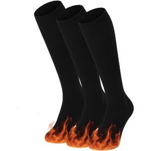 Thermal Fleece Socks Set - 3 of 6 Pairs for Winter Skiing
