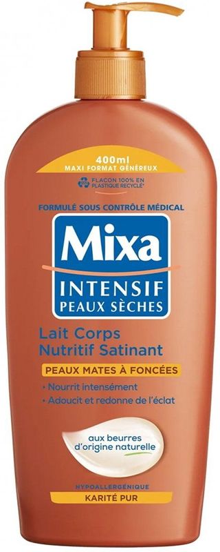 Mixa - Satin - Voedende Lichaamsmelk - 400 ml - Hypoallergeen