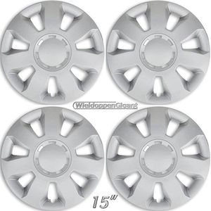 Wieldoppen ARES-S 15"" zilver. Set a 4 stuks (CONTROLEER UW BANDENMAAT en lees a.u.b. de onderstaande, uitgebreide tekst!)
