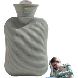 Warmwaterfles voor Volwassenen - Duurzame Warmte, Pijnverlichting - Kruik van Hoogwaardig Rubber - Inclusief Zachte Overtrek - Multifunctioneel en Veilig in Gebruik - Comfortabele Warmtetherapie - Inhoud van 500 ml