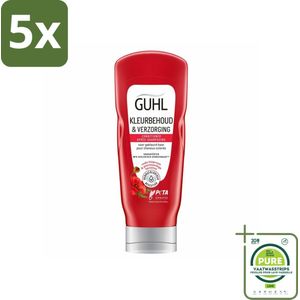5 x Guhl - Conditioner - Kleurbehoud & Verzorging - 200 ml - Grootverpakking - Kleurbehoud Conditioner - Conditioner Voor Gekleurd Haar - Glans Conditioner - Haarkleur Beschermen - Haarkleur Verlengen
