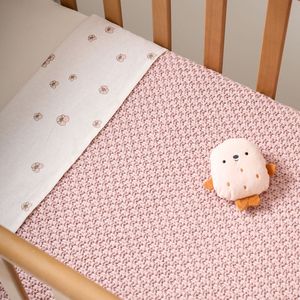 Petite Amélie - Baby Deken - Zacht Roze - 100% Gebreid Biologisch Katoen - GOTS-gecertificeerd