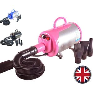 Professionele 2800W huisdier haardroger met slang - Krachtige en stille hondendroger met variabele snelheid en temperatuur