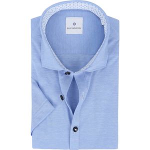 Blue Industry - KM Overhemd Jersey Blauw - 44 - Heren - Slim-fit