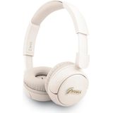 Guess - Metalen Logo Script - On-Ear Koptelefoon - Beige - Bluetooth 5.3