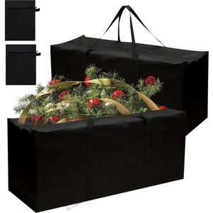 Beschermhoes tuinkussens opbergtas - 2 stuks havenmist kleur Beschermhoes tuinkussens